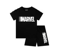 Marvel Pyjama Court Garçon Noir 6-7 Ans