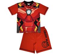 Marvel Pyjama Court Iron Man Avengers avec Devant Phosphorescent 9-10 Ans 128cm