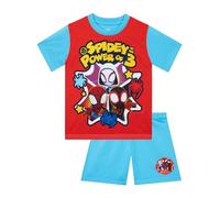 Marvel Pyjama Garçon, Ensemble De Pyjama A Manches Courtes Spidey Et Ses Amis Extraordinaires, Bleu 3-4 Ans