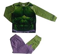 Marvel Pyjama Hulk pour garçon, vert, taille 2-8 ans (7-8 ans, vert)