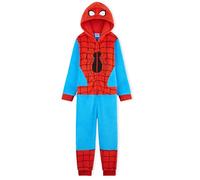 Marvel Pyjama Spiderman Combinaison Grenouillère Surpyjama Enfant Garcon (3-4 Ans, Rouge/Bleu)