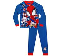 Marvel Pyjama Spiderman pour Enfants | Pyjamas pour Enfants | Vêtements de Nuit d'hiver pour garçons | Ensemble de vêtements de Nuit pour garçon | Bleu 5-6 Ans