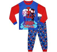 Marvel Pyjama Spiderman pour Garçons Ensemble de Pyjama à Manches Longues pour Enfants Bleu 2-3 Ans