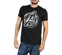 Marvel Logo Avengers Infinity T-Shirt, Noir (Black blk), L Homme