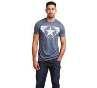 Marvel Regular Fit T-Shirt Bleu Medium Male