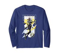 Marvel Rivals Gamerverse Super Hero PVP X-Men Storm Manche Longue, Unisexe pour Adultes, Bleu Marine, XL