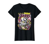 Marvel Rivals Jeff The Landshark Marker Pen Trend T-Shirt, Femme, Noir, S