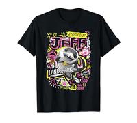 Marvel Rivals Jeff The Landshark Marker Pen Trend T-Shirt, Homme, Noir, 4XL