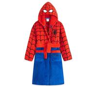 Marvel Robe de Chambre Enfant Garçon Spiderman - Peignoir Enfant Polaire (Rouge/Bleu, 5-6 ans)