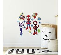 Marvel RoomMates RMK4925SCS Spidey and His Amazing Friends Peel and Stick Wall Decals, red, Yellow, Blue, Green, Orange, Purple