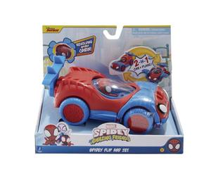 Marvel’s Spidey et Ses Incroyables Amis - Véhicule transformant Flip and Jet - Jouets mettant en Vedette Les Spideys sympas de Ton Quartier