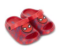 Marvel Sabots Spiderman en EVA pour enfants - Sabots moulés à bout ouvert en EVA pour garçons et filles avec Spiderman, Captain America et Ironman, Rouge, 7 Little Kid