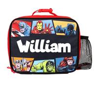 Marvel Sac à déjeuner isotherme pour enfants Avengers - Sac à déjeuner super-héros pour garçons et filles - Noir