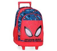Marvel Disney, Spiderman Authentic, sacs à dos préscolaires, sacs à dos scolaires, en polyester, larges bretelles réglables, double compartiment, From Joumma Bags