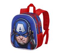 Marvel Captain America First-Sac à dos Masque, Bleu