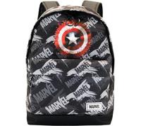 marvel Sac à dos 'Captain America Scratches-FAN HS' gris / rouge / noir, Taille One Size