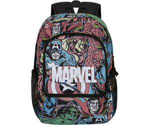marvel Sac à dos 'Heroes' bleu ciel / vert / rouge cerise / noir, Taille One Size