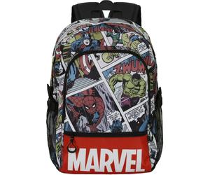 marvel Sac à dos 'Legacy-Fan Fight 2.0' vert clair / rouge / canneberge / blanc, Taille One Size