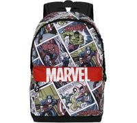 marvel Sac à dos 'Legacy' vert / rouge / noir / blanc, Taille One Size
