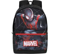 marvel Sac à dos 'Marvel Spiderman Miles' gris / rouge / noir / blanc, Taille One Size