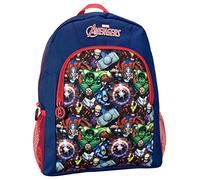 Marvel Sac à dos pour enfants garçons Sac à dos Avengers | Sac à lunch Hulk et Captain America | Sacs à dos pour enfants | Bleu Taille Unique