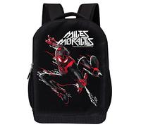 Marvel Sac à dos Spider-Man - Sac à dos rembourré en maille - Noir - 40,6 cm, Miles Morales, One Size, Spiderverse Sac à dos