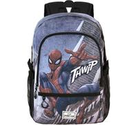 marvel Sac à dos 'Spiderman Arachnid-Fan Fight 2.0' bleu denim / brocart / rose ancienne / blanc, Taille One Size