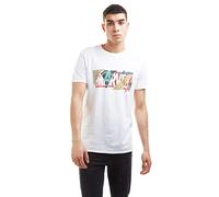 Marvel Scrapbook Logo T-Shirt, White, Medium Homme