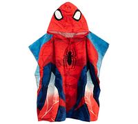 Marvel Serviette Poncho Garçon Spiderman Rouge Taille unique