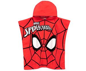 Marvel Serviette Spider-Man Poncho Kids Mask Maskwwear Swim Bath Toul Taille Unique