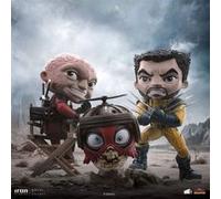 Marvel - Set Figurines Mini Co. Deadpool et Wolverine Unmasked 14 cm