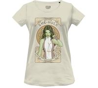 Marvel « She Hulk Comic Poster » T-Shirt Femme, Natural, Taille L