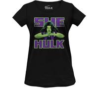 Marvel « She Hulk Comic Poster » T-Shirt Femme, Noir, Taille XXL