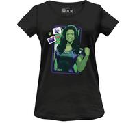 Marvel « She Hulk Poster » T-Shirt Femme, Noir, Taille L
