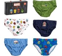 Marvel Sous-vêtements Enfants - Pack de 5 Slips Single Jersey Coton 6/8 ans