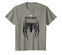 Marvel Spider-Man 2 Gamerverse Venom Spider T-Shirt, Enfant, Ardoise, 12 Ans