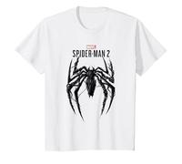 Marvel Spider-Man 2 Gamerverse Venom Spider T-Shirt, Enfant, Blanc, 12 Ans