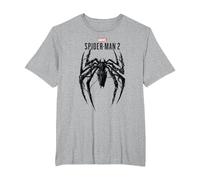 Marvel Spider-Man 2 Gamerverse Venom Spider T-Shirt, Homme Grandes Tailles, Gris Chiné, 6X Tall