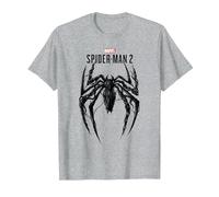 Marvel Spider-Man 2 Gamerverse Venom Spider T-Shirt, Homme, Gris Chiné, M
