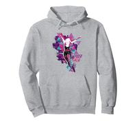 Marvel Spider-Man: Across The Spider-Verse Gwen Glitch Sweat à Capuche, Unisexe pour Adultes, Gris Chiné, XL