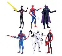 Marvel Spider-Man Across The SpiderVerse Lot de 6 figurines Ultimate Showdown de 15,2 cm