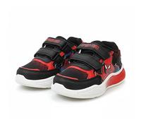 Marvel Spider-Man Baskets pour enfants, sous licence officielle, chaussures de sport avec sangles auto-agrippantes, dessus en textile confortable, semelle en TPR, chaussures rouges décontractées pour