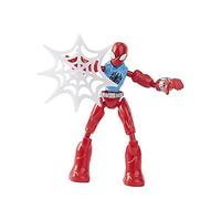 Marvel Spider-Man Bend and Flex, Figurine Flexible Scarlet Spider de 15 cm, avec Accessoire, pour Enfants à partir de 4 Ans