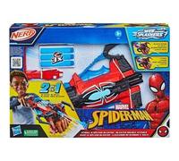 Marvel Spider-Man, Blaster Double attaque, jouets de super-héros, des 5 ans, blaster Nerf Spider-Man, tire un jet d'eau