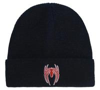 Marvel Spider-Man Bonnet d'hiver en tricot avec logo du jeu Bleu Taille unique, bleu, Taille unique