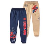 Marvel Spider-Man Boys Lot de 2 Pantalons pour Petits et Grands Enfants (Taille : 4-12), Noir, 6