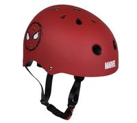 Marvel Spider-Man Casque de vélo pour Enfants Rouge, Sportif, léger, Adjustable 52-56 cm (Rouge Spider-Man)