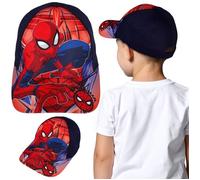 MARVEL Spider Man Casquette de baseball en COTON bleu marine pour garçon, casquette de baseball ajustable 52 cm 52 cm