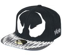 Marvel Casquette Venom-Jaws Baseball, Noir Blanc, Taille Unique Mixte
