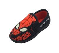 Marvel Spider-Man Chaussons Spiderman pour garçons ou filles avec yeux phosphorescents, rouge/noir, taille 7-2